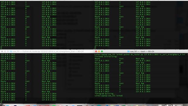 DV Router: 4 Node Topology Count to Infinity смотреть онлайн