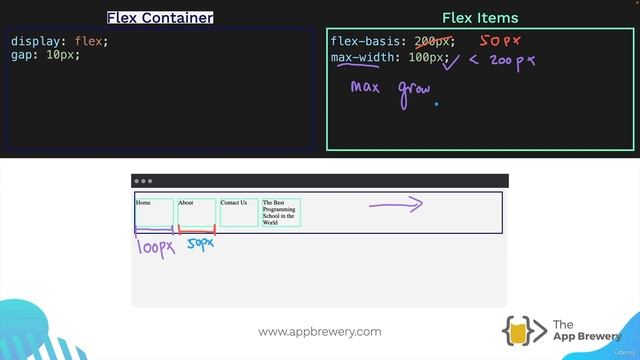 Learn Flexbox Sizing (Flexbox Tutorial) - Web Development #48 смотреть онлайн