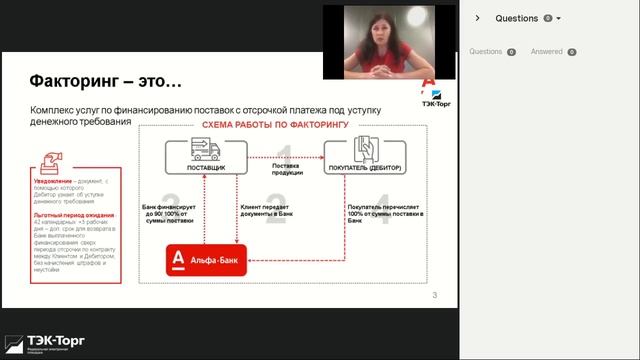 «Финансовые сервисы для поставщиков. Акции и специальные предложения от партнеров ЭТП «ТЭК-Торг» смотреть онлайн