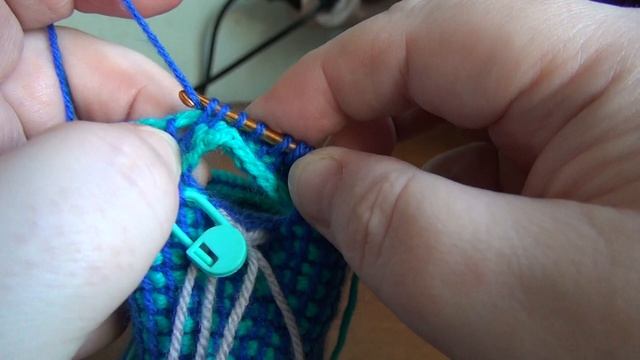 Варежки тунисским крючком № 4 смотреть онлайн