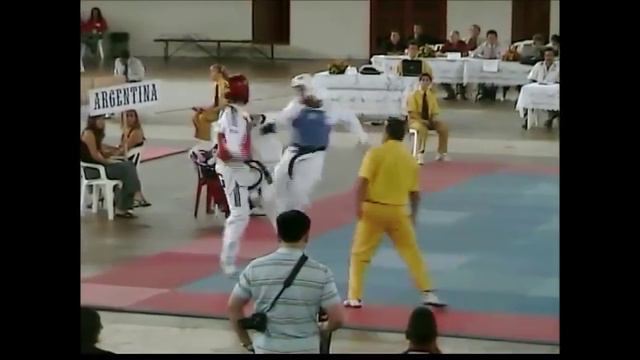 Taekwondo Qualification Tournament for J.J.PP. Rio 2007 Crismanich(ARG) vs Mark Lopez(USA) смотреть онлайн
