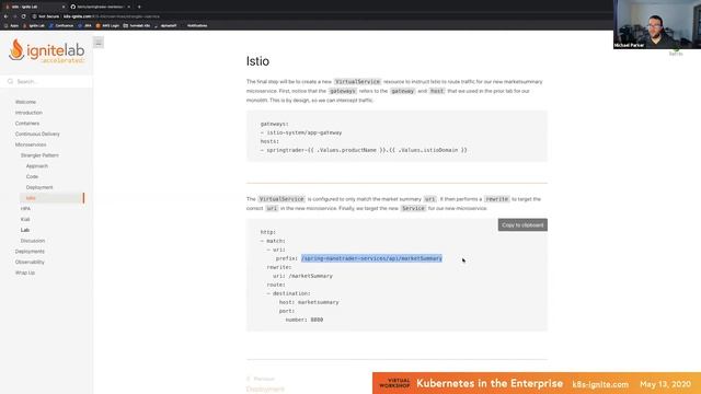 Microservices (Part 4/6) — Kubernetes in the Enterprise Virtual Lab смотреть онлайн