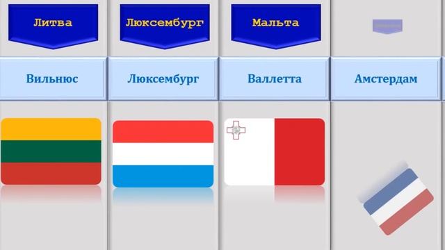 Столицы ЕС |Флаги стран ЕС |Страны ЕС смотреть онлайн