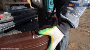 Монтаж водосточной системы. Металлический водосток (бесшовный водосток)