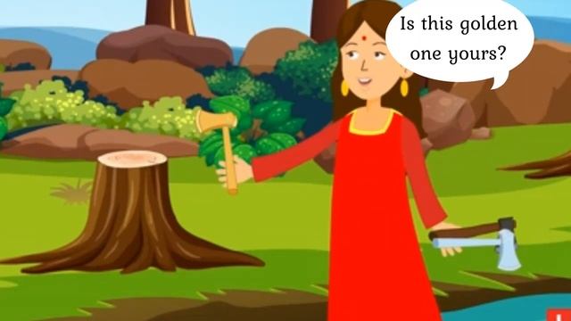 The Honest Woodcutter Story in English | Moral stories for Kids | Bedtime Stories for Kids смотреть онлайн