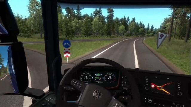 Euro Truck Simulator 2 1.35 - Scania S - Daugavpils (LV) to Liepāja (LV) смотреть онлайн