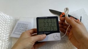 Самая популярная метеостанция с алиэкспресс. Термометр - гигрометр HTC-2