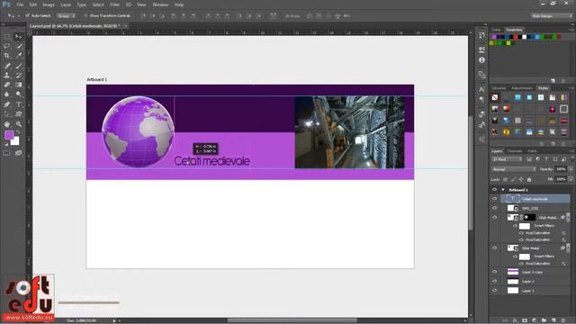 Curs Adobe Photoshop CC pentru Web Design, fragment, Lectia 14 смотреть онлайн