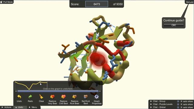 Foldit Intro Puzzle 3-5: Rebuild (Target Score: 9350) смотреть онлайн