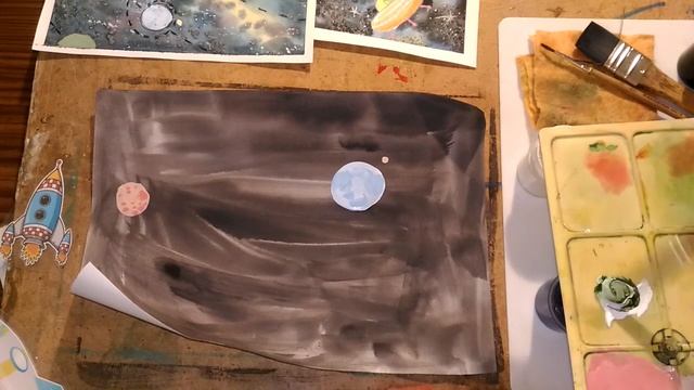 Рисуем дома. с детьми 4 - 5 лет. Космические дали. смотреть онлайн