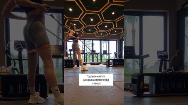 Спина ,ноги ,руки в одном упражнении ?Тебе понадобится фитнес резинка и эспандер#теломечты #тело смотреть онлайн