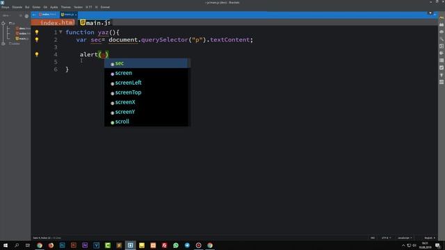 165- JavaScript Dersleri - HTML DOM innerHTML , innerText ve textContent HTML Icerik Degistirme v смотреть онлайн