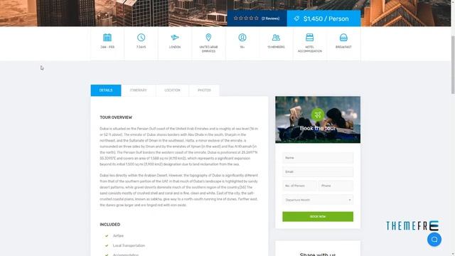 TourPress - WordPress Theme for Travel or Tour Booking Richie Ca смотреть онлайн