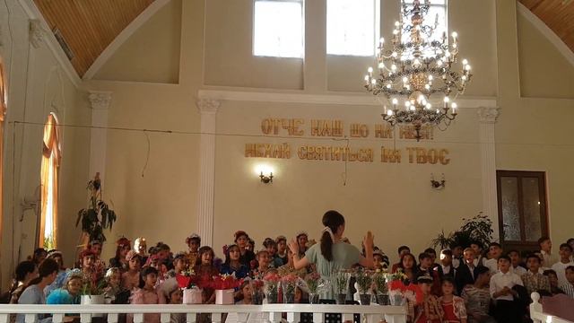 Детский хор, на Последний Звонок, у Подвиноградово.|| Песня Слова Боже говори:||Богар. смотреть онлайн