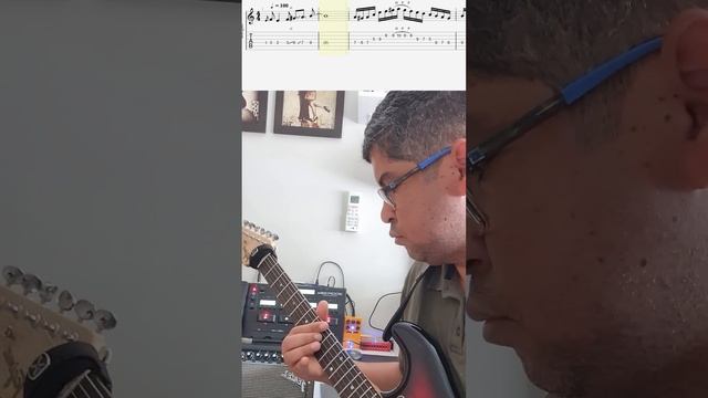Lick 02 com TABLATURA em Am Harmônica (Neoclassical Metal). Utilize sobre Am7+ ou E7 dominante. смотреть онлайн