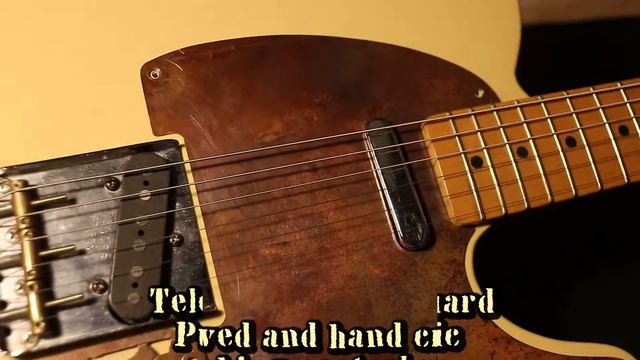 Copper Telecaster Pickguard & Control Plate SET 100% Copper Aged with Patina Hand Made & Unique смотреть онлайн