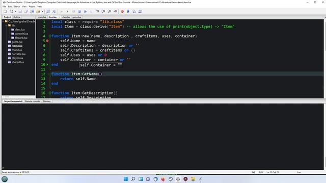 An Adventure Game in C#, Python and Lua Part 14 смотреть онлайн