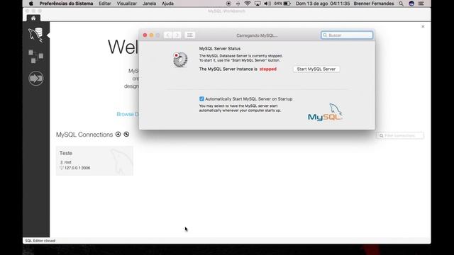 RESOLVIDO: can't connect to mysql server on '127.0.0.1' (61) - (MacOS) смотреть онлайн