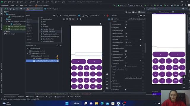 Hesap Makinesi-1b | TextView ve EditText Ekleme, Boyutlandırma |Android Studio - java смотреть онлайн