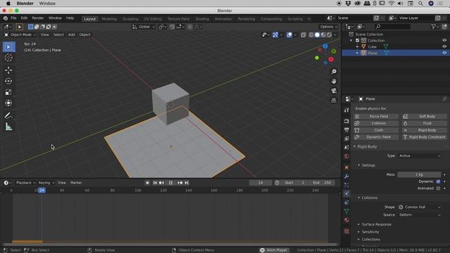 Create a basic collision in Blender (Beginner) смотреть онлайн