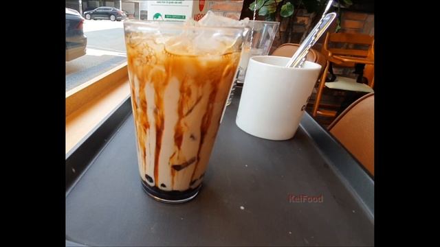 БабблКофе и Бинсу в Корее/버블흑당콜드브루/#Корейская_уличная_еда_кафе
