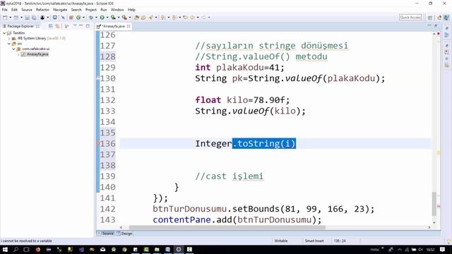 Java Programlama Dersleri 5 - Tür Dönüşümü смотреть онлайн