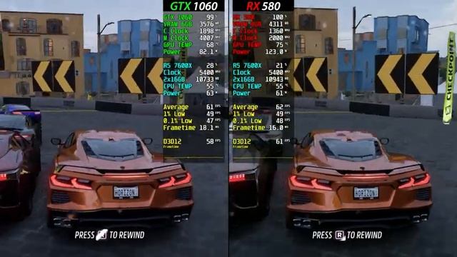GTX 1060 vs RX 580 in 2022 - Which GPU aged Better? смотреть онлайн