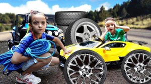 Mark King pretend play Power Wheels kids stories