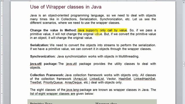 Wrapper class and Autoboxing with example смотреть онлайн