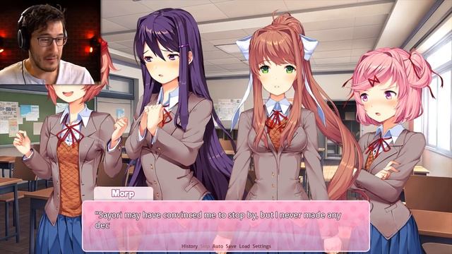 A TOTALLY NORMAL GAME... NOTHING SUSPICIOUS AT ALL... | Doki Doki Literature Club - Part 1 смотреть онлайн