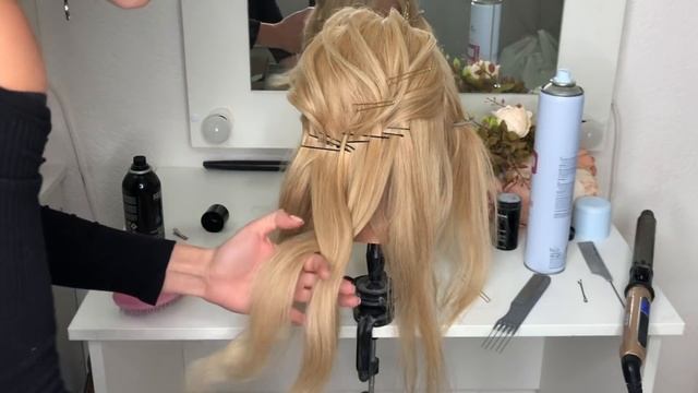 ГРЕЧЕСКАЯ КОСА НА РЕЗИНКАХ ПОДРОБНЫЙ УРОК | GREEK GODDES HAIRSTYLE смотреть онлайн