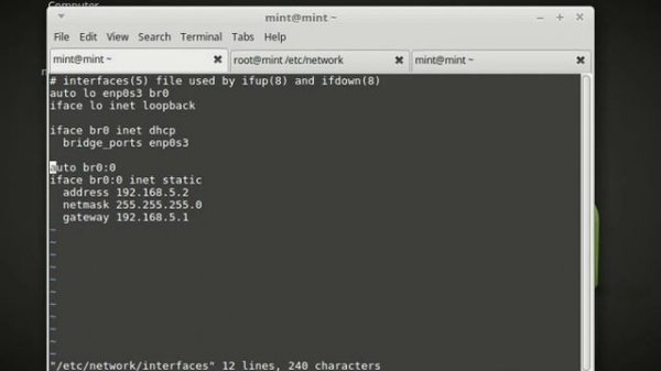How To Create a Linux Bridge br0 in Debian / Ubuntu / Mint