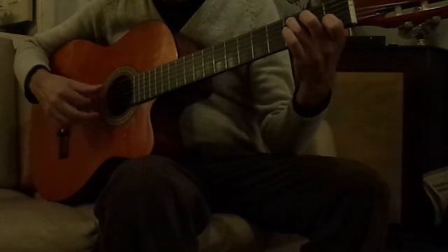 Beatles "Eleanor Rigby" on classical acoustic guitar смотреть онлайн