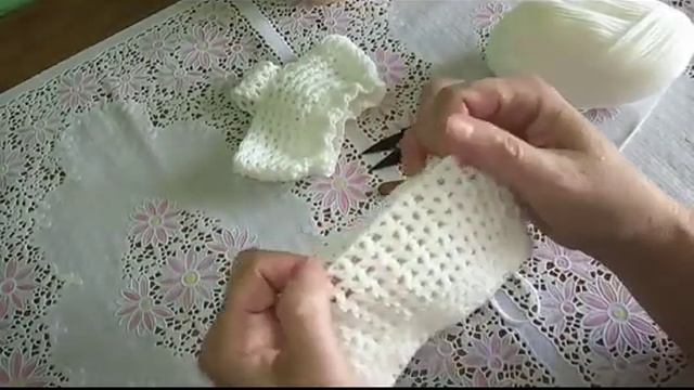 Как связать крючком трусики для куклы Анжелики. смотреть онлайн