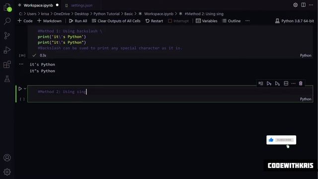 How To Print Single or Double Quotes In Python | CodeWithKris | Day 09 - No Talking смотреть онлайн