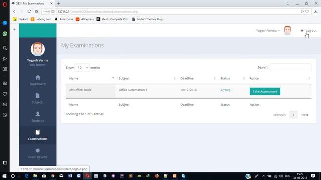 Online Examination System Project in PHP смотреть онлайн