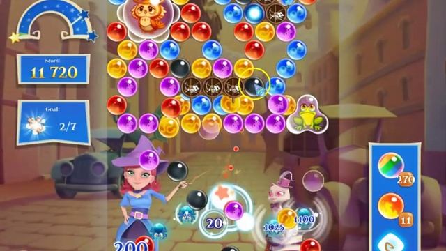 Bubble Witch 2 Saga Level 2944 with no booster & 3 bubbles left смотреть онлайн
