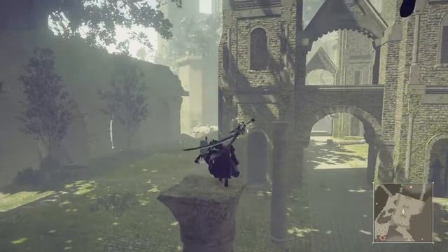 【NieR:Automata】How To Get Cypress Stick In Forest Castle Front