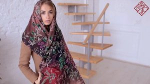 Палантин набивной (вискоза) "10807", вид 8