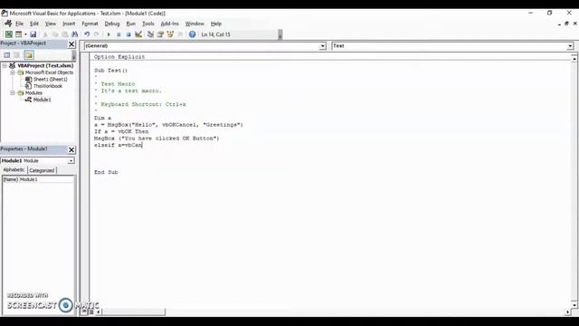 If Stmt, MsgBox and InputBox Functions in Excel VBA смотреть онлайн