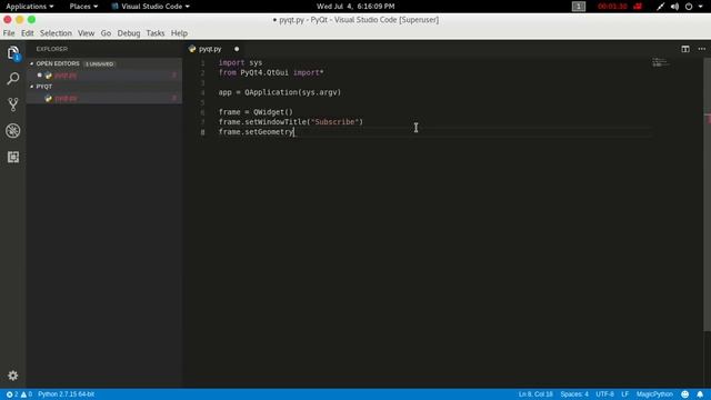 Intro/basic GUI - PyQt with Python GUI Programming tutorial | part - 2 смотреть онлайн