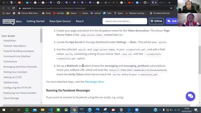 Rasa NLU model using SpaCy, HuggingFace/BERT, Facebook Messenger Integration - Chatbot Meeting смотреть онлайн