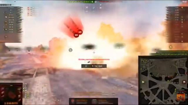 Conqueror Gun Carriage (Арта КОНЬ) таранит EBR 105 (ебр105) колесника в world of tanks смотреть онлайн