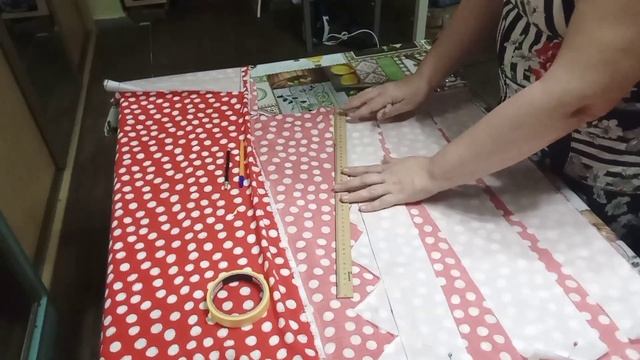 ???Летний халатик. Раскрой изделия. смотреть онлайн