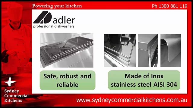 ADLER Ecoline Undercounter Glasswasher смотреть онлайн