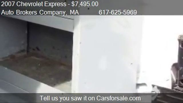 2007 Chevrolet Express 2500 Cargo for sale in Somerville, MA смотреть онлайн