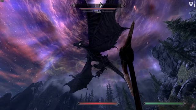 The Elder Scrolls V: Skyrim - Alduin - Legendary Difficulty - OP build смотреть онлайн