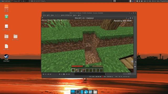 1 minute of minecraft 1.18.1 running on a ps4 running arch linux at 20 fps смотреть онлайн