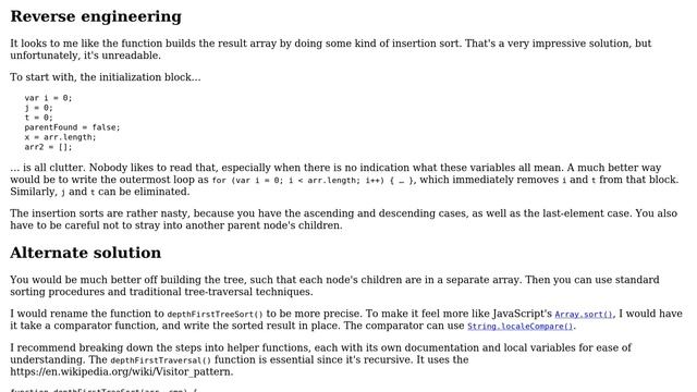 Sort array of objects with hierarchy by hierarchy and name (2 Solutions!!) смотреть онлайн