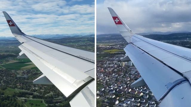(4K) Flight Simulator Vs Real life Swiss Landing at Zurich Airport смотреть онлайн
